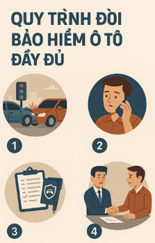 Quy trình đòi bồi thường bảo hiểm xe ô tô đầy đủ